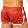 MK Toys Short en cuir Fist Rouge-Blanc